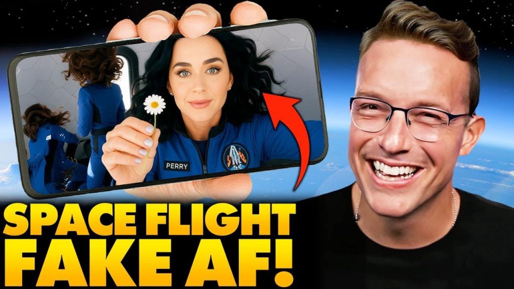 New SHOCK Video Proves Katy Perry ‘Space Flight’ Was FAKE? | ‘Look at Her Hair and Hand..’