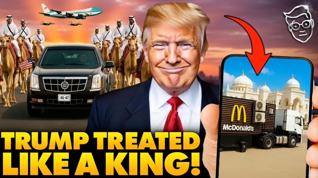 A Camel-Cybertruck Motorcade, His Own Personal McDonalds, a Flying Palace: Trumps EPIC MidEast Trip A Camel-Cybertruck Motorcade, His Own Personal McDonalds, a Flying Palace: Trumps EPIC MidEast Trip