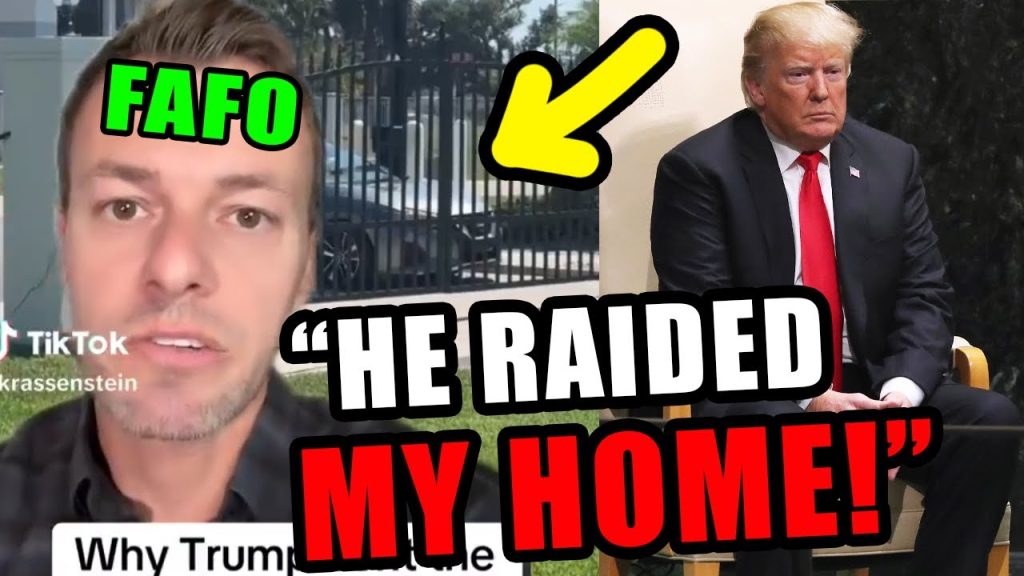 Idiot leftist grifter LOSES IT after Trump sends secret service to his house lol