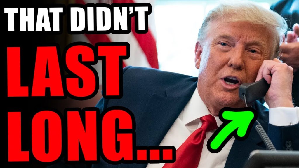 They backed off an hour after Trump called