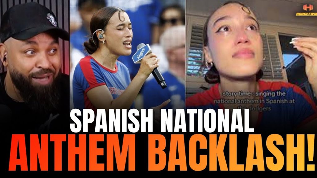 ICE Protestor faces BACKLASH after singing National Anthem in Spanish at Dodgers Game