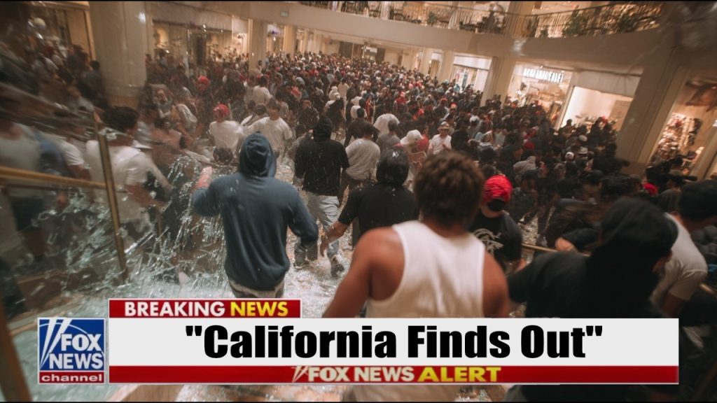 Gangs EMPTY LA Plaza… as California’s “LET THEM LOOT” Policy IMPLODES