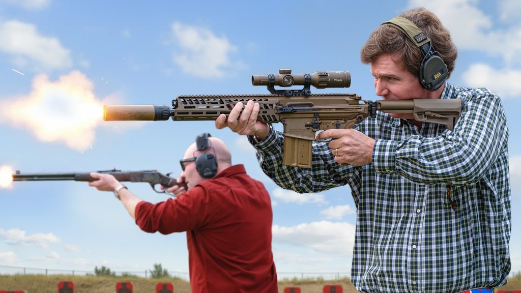 Tucker Carlson Reacts to the Army’s Next-Gen Battle Rifle (SIG MCX Spear)