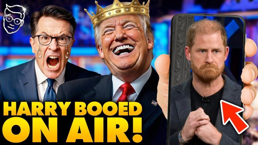 Prince Harry Gets BOOED Off Stage on Stephen Colbert After CRINGE Trump Jokes FAIL | Humiliation…