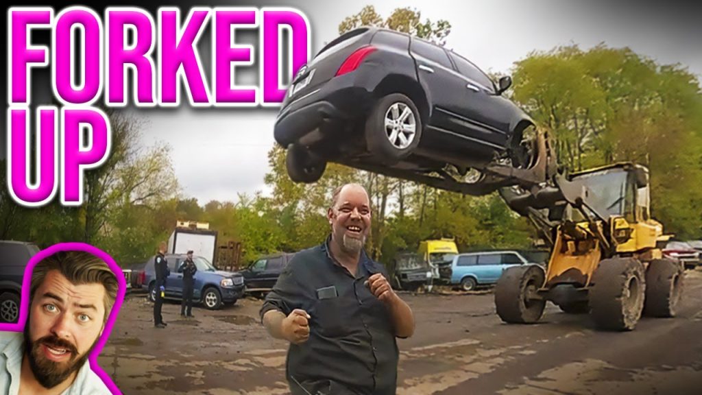 Certified Forklift Driver Catches Car Thief IN THE ACT!