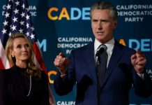 WOAH! – Gavin Newsom’s Wife Pushes Him Then Humiliates Him On Stage WOAH! - Gavin Newsom's Wife Pushes Him Then Humiliates Him On Stage