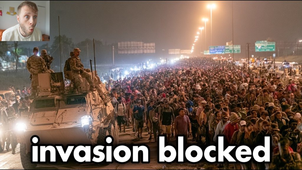 Invasion Caravan FLOODS Texas Freeway… Marines BLOCK EXITS, SHOW NO MERCY