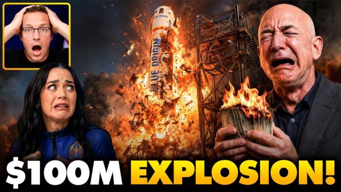 Katy Perry CURSE! Jeff Bezos Rocket BURST Into Massive Mushroom Cloud Fireball, Run For Their Lives🔥