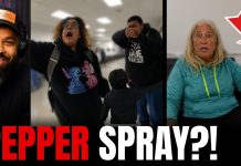 Karen Pepper Sprays Entire Family at Airport… It Backfires Karen Pepper Sprays Entire Family at Airport… It Backfires