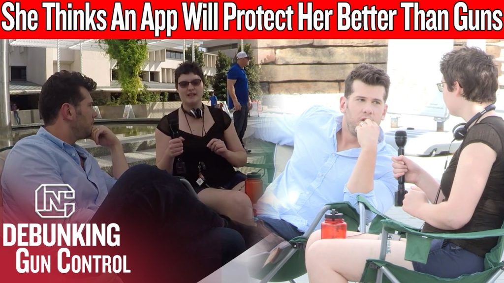Viral Gun Debate: She Thinks An App Will Protect Her Better Than Guns Viral Gun Debate: She Thinks An App Will Protect Her Better Than Guns